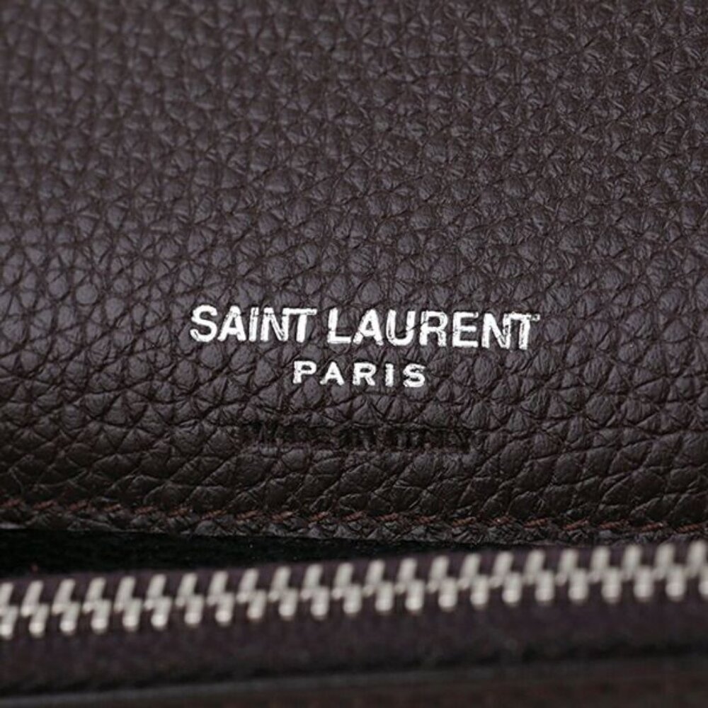 Saint Laurent Bifold Wallet Compact Wallet Bordeaux - Picture 8 of 9